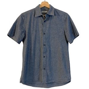 GAP 1969 Men's Cotton Denim Short Sleeve Button Shirt Small